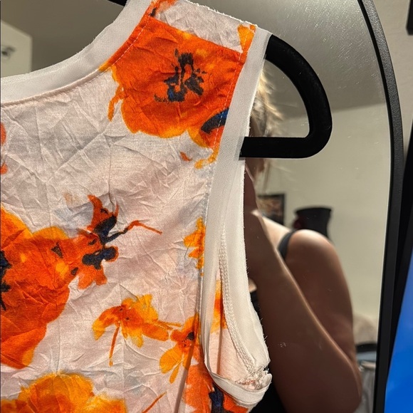 Simply Vera Vera Wang Orange and Pink Sleeveless Tank Top - Picture 3 of 5